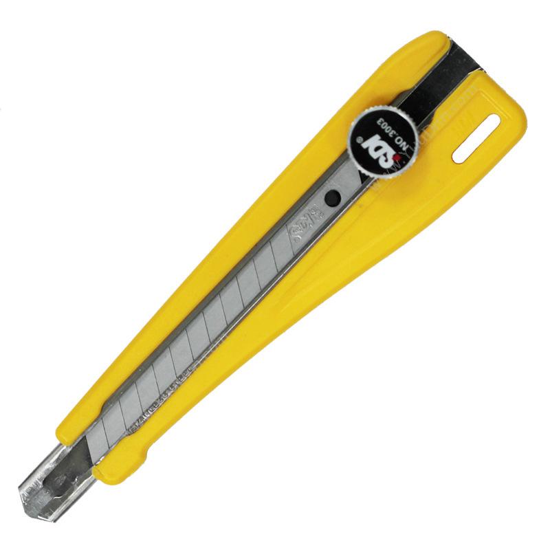 手牌 SDI3003C 专业切割 9mm（30 60度刀片互换） 黄色美工刀