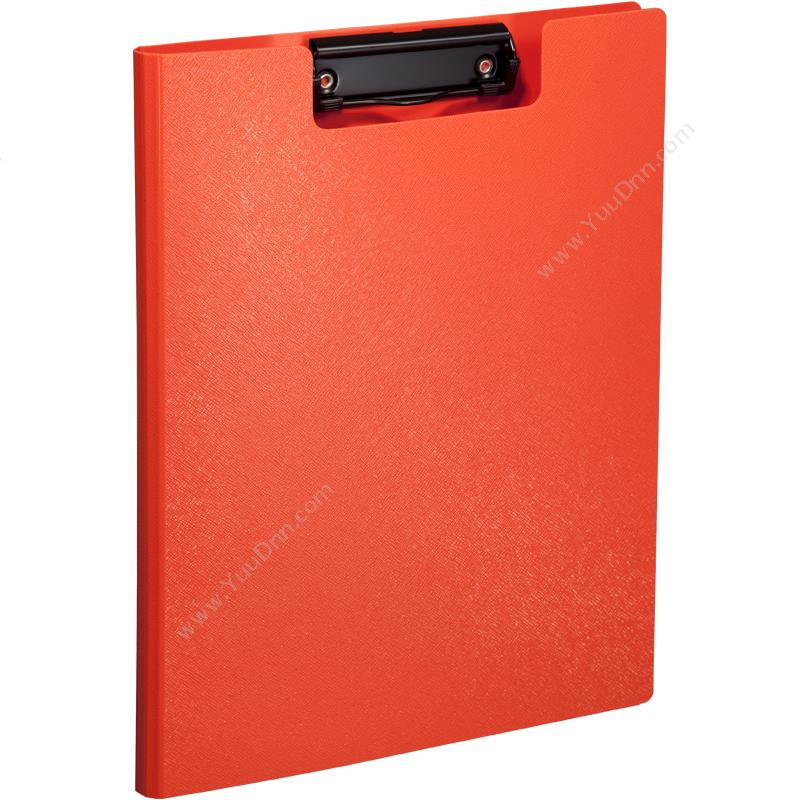 齐心 ComixA723 美石系列PP双折式 A4 橘（红） 20个/盒，80个/箱板夹