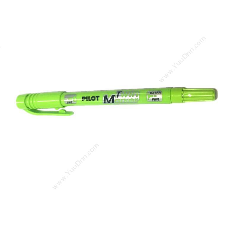 百乐 Pilot SCA-TM-LG 油性双头万用笔  浅绿色 12支/盒 单头记号笔