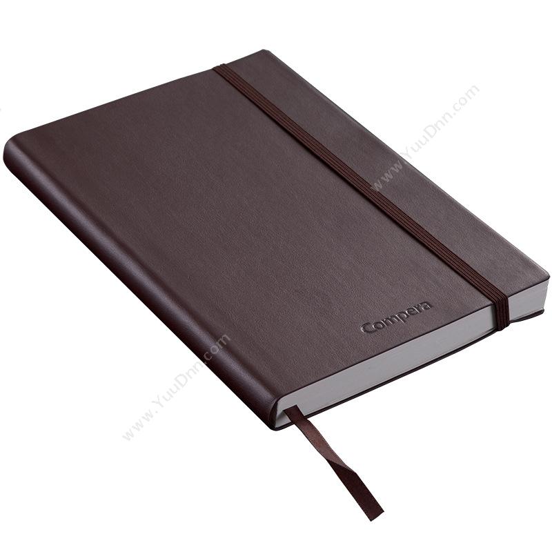 齐心 ComixC8001 皮面笔记本 B5 154张 棕色胶装本