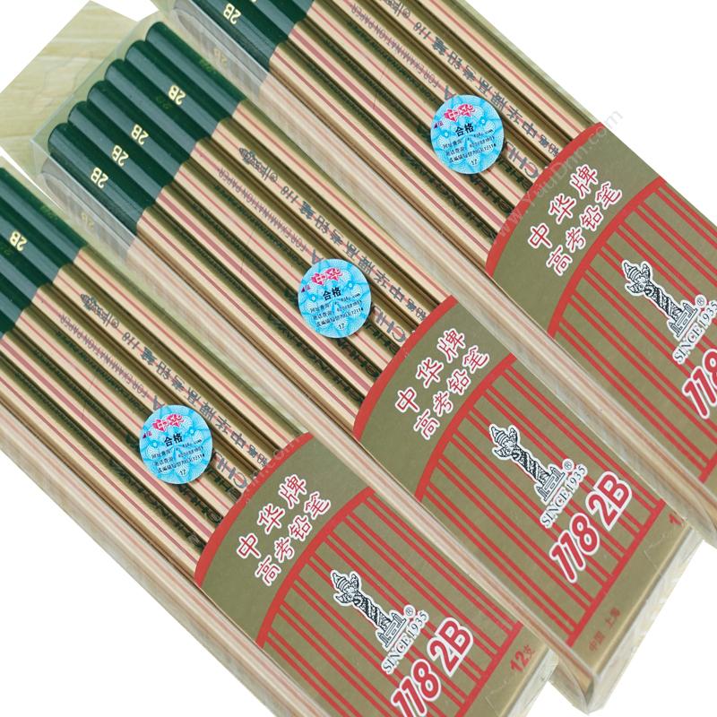 中华 Chunghwa 118  2B 12支/盒（上海产） 铅笔