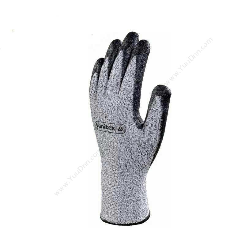 代尔塔 DeltaVENICUT41（202010） 丁腈涂层手套 9号 灰（黑） 13针 防切割防穿刺普通手套