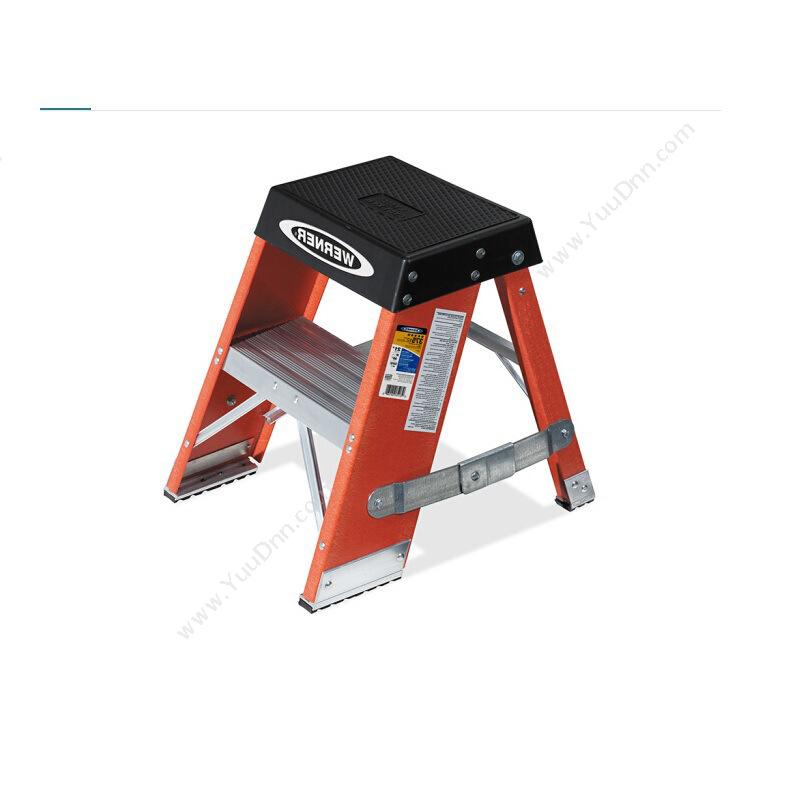 稳耐 WernerSSF02CN 玻璃钢梯凳 0.61*0.43*0.27 红色 1把/包 （承重170千克）耐压：35KV脚凳