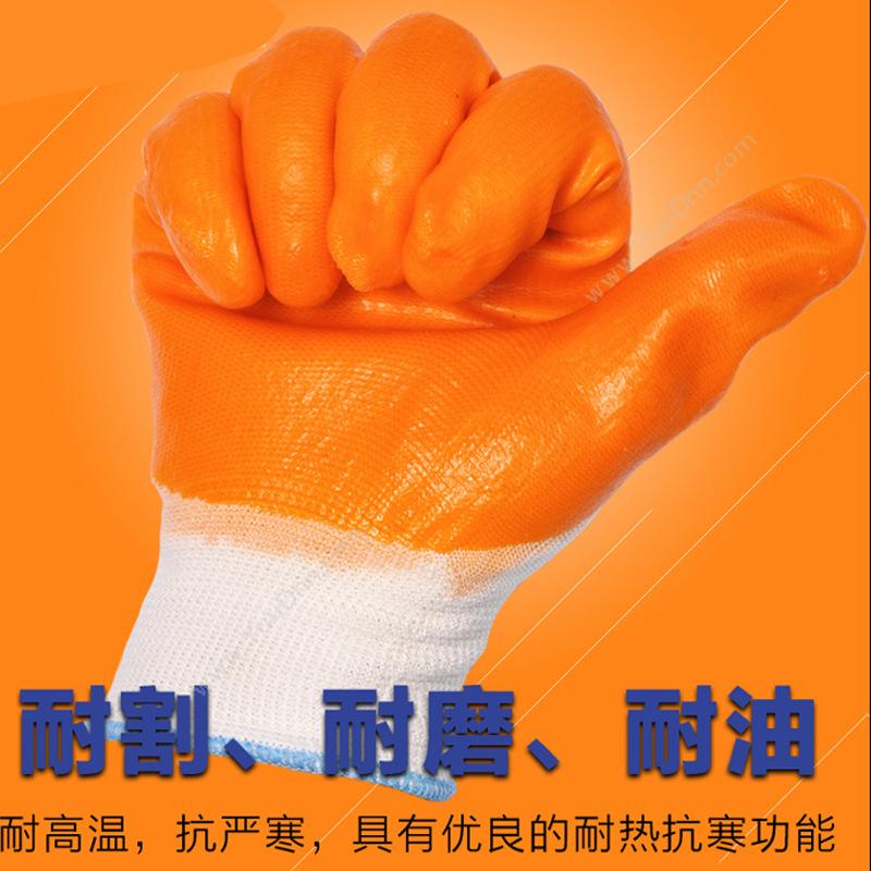 燕舞JCYCJ2018ST41173 尼龙+乳胶手套 均码（橙色）普通手套