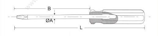 钢盾 Sheffield S055215 十字彩条柄PH3X150mm 充电式十字螺丝批