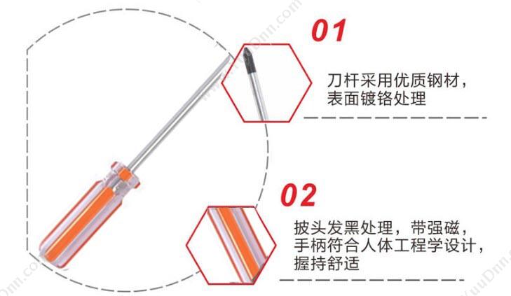 钢盾 Sheffield S055215 十字彩条柄PH3X150mm 充电式十字螺丝批