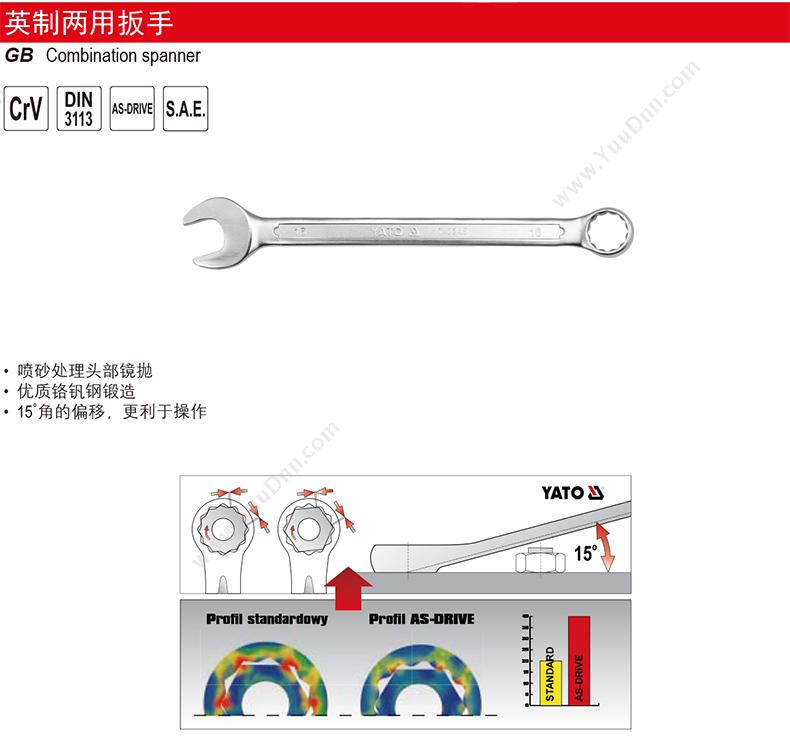 易尔拓 YT-4877 英制两用扳手