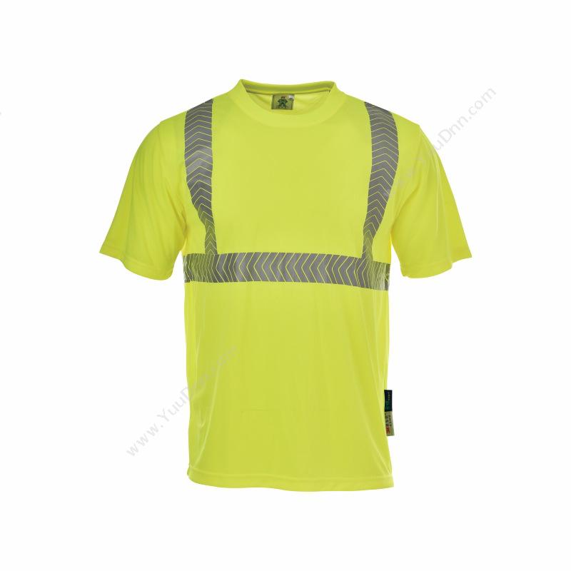 安大叔80203 圆领衫 S（荧光黄色）圆领衫
