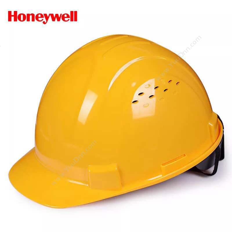 霍尼劳保 HoneywellH99RA102S 带通风孔 标准款四点式下颏带  20顶/箱（黄）安全帽