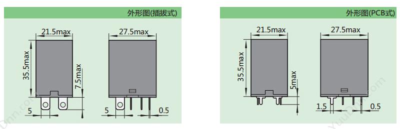 正泰 CHINT JQX-13F(D)/2Z 插 AC24V 功率继电器