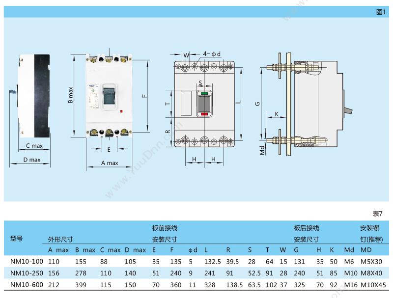 正泰 CHINT NM10-100/330 80A 透明型 塑壳断路器