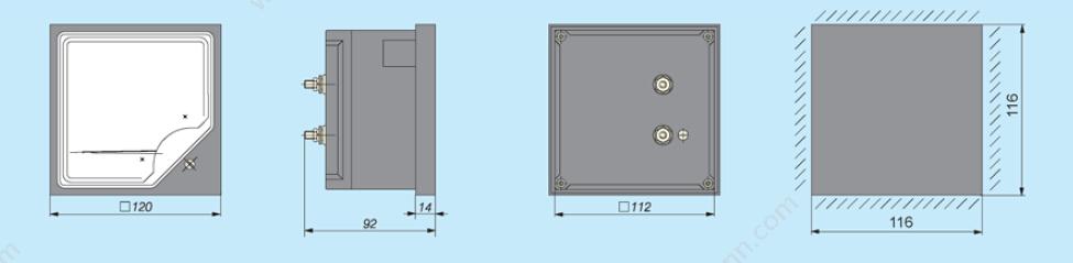 正泰 42L6-V 1000V 安装式交流电压表 直接接入 表盘尺寸：120mm 交流电压表