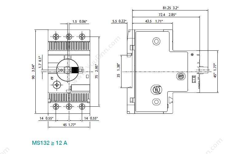 ABB MO132-2.5 电机保护断路器