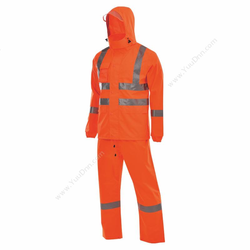 安大叔D763/C890 高警示 4XL （荧光橙色） 简易包装雨衣