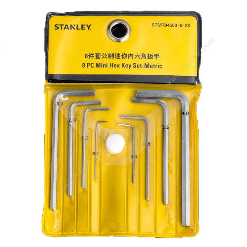 史丹利 Stanley STMT94553-8-23 公制迷你内六角扳手 内六角扳手套装