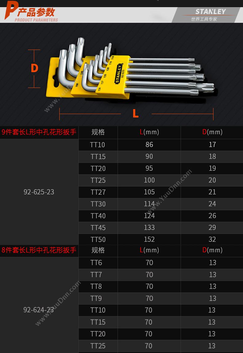 史丹利 Stanley 92-624-23 双梅花扳手