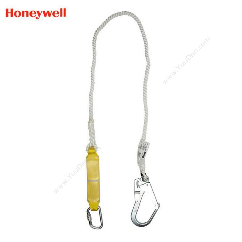 霍尼劳保 Honeywell1011860 10.5 毫米单叉缓冲系绳 均码 黑白色 10条/箱 防坠落安全绳