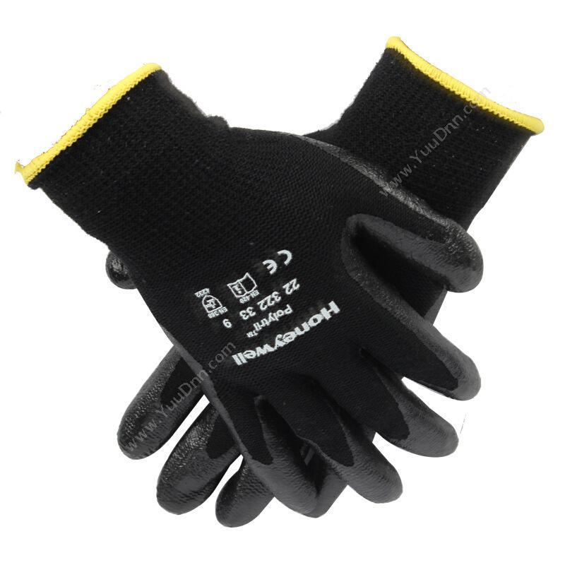 霍尼劳保 Honeywell2232233CN 丁腈涂层耐油防割防滑工作手套 9码 （黑） 10副/包涂层手套