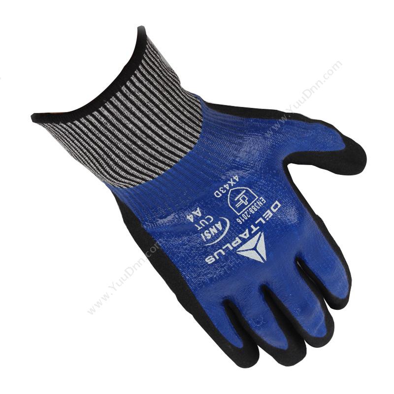 代尔塔 Delta202017 5级3/4丁腈涂层 VENICUT54 /8 （蓝）12副/打防割手套