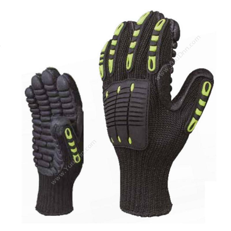 代尔塔 Delta209904 防振动手套 VV904/9 （黑） 12副/打普通手套