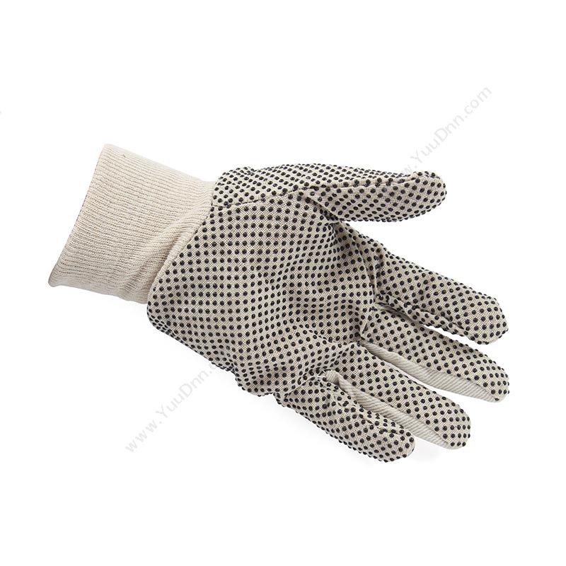 代尔塔 Delta208007 PVC点塑棉质手套 CP149/10 米黄色 12副/打普通手套