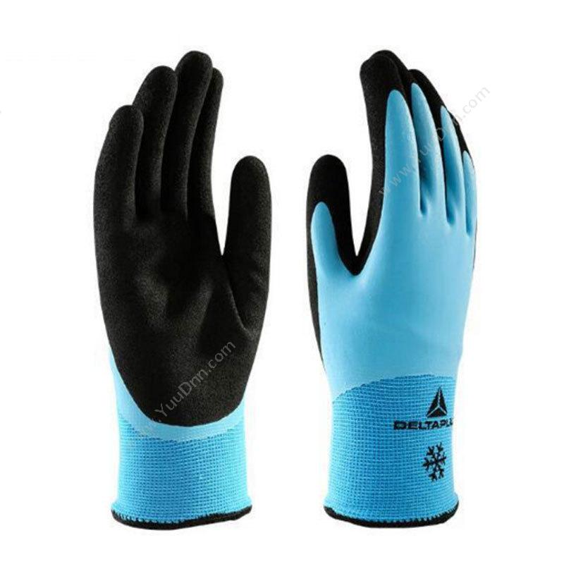 代尔塔 Delta201736 双层乳胶发泡防寒手套 VV736/9 （蓝）12副/打防化手套