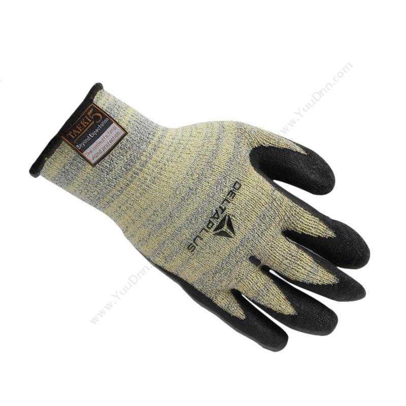 代尔塔 Delta202011 4级PU涂层袖口加长 VENICUT42/8 灰（黑） 12副/打防割手套