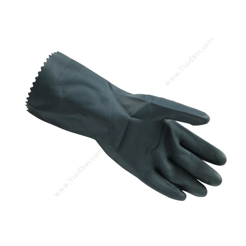 代尔塔 Delta201837 PVC/丁腈双涂层防化保暖手套 VV837 /9 蓝（黑） 60副/箱防化手套