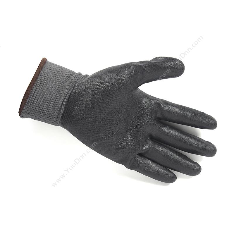 代尔塔 Delta201723 舒适型丁腈发泡手套 VE722NO/9 （黑） 12副/打普通手套