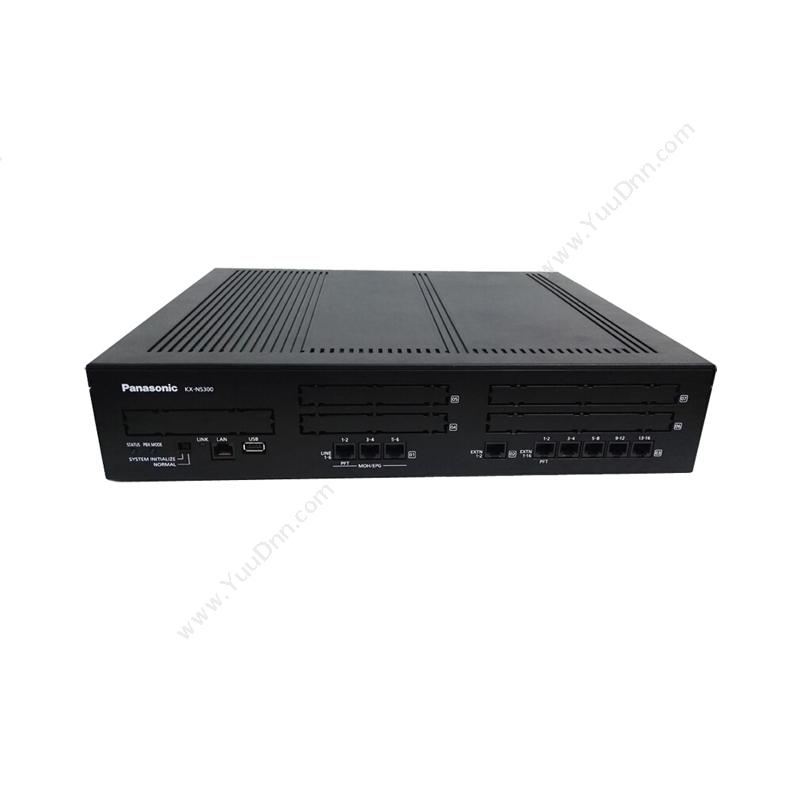 松下 Panasonic KX-NS300CN 12外线2数字128分机黑色 其它程控网络交换机