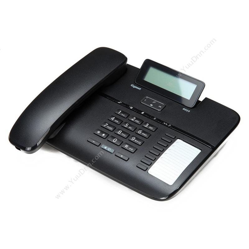 集怡嘉 Gigaset 6025办公座机家用电话机 黑色 原品牌西门子 有绳电话