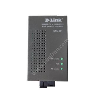友讯 D-Link DFE-861B 百兆单纤光电转换器 1310-1550nm SC 单模单纤 百兆网络交换机