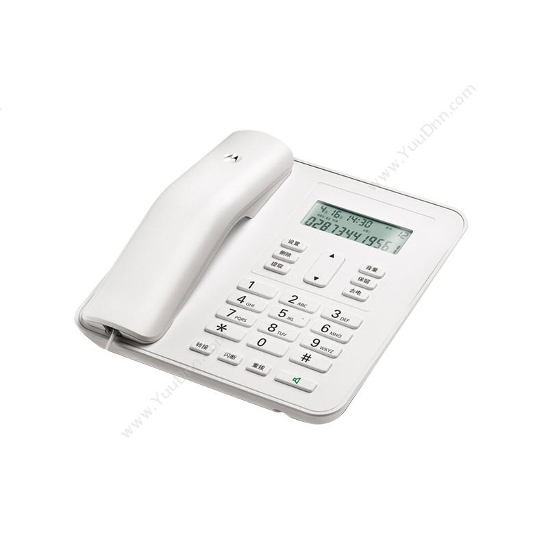 摩托罗拉 Motorola CT310C固定有绳电话机座机白色 有绳电话