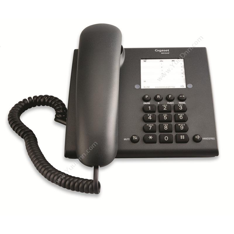 集怡嘉 Gigaset 805HF 有绳电话机办公电话电话座机 黑色 有绳电话