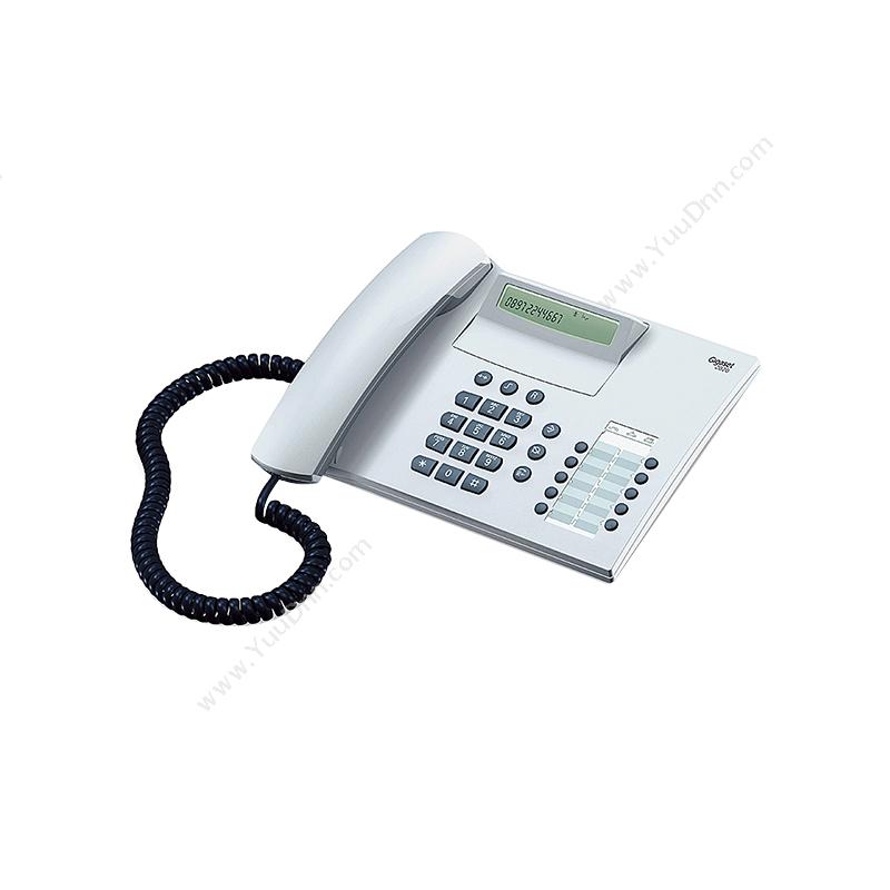 集怡嘉 Gigaset 2020办公座机家用电话机淡灰白色 有绳电话