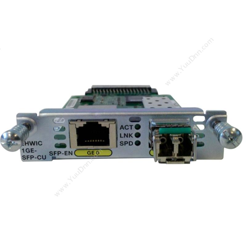 思科 Cisco EHWIC-1GE-SFP-CU 千兆接口卡 适用2800和3800系列 路由器 千兆网络路由器