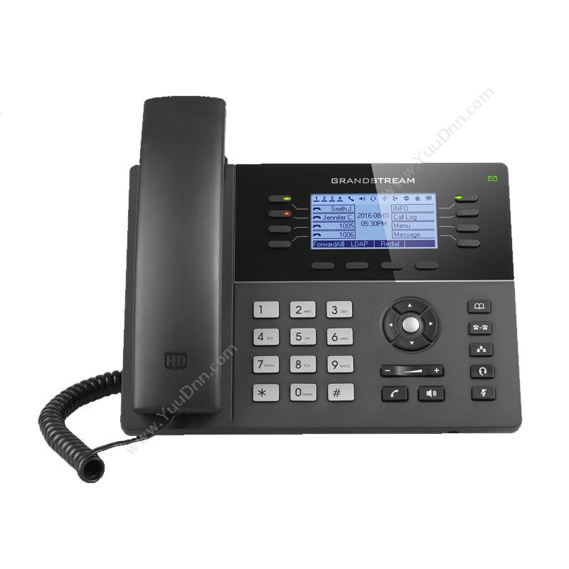潮流 Grandstream GXP1782 配备Kensington安全锁孔的ip电话机 有绳电话