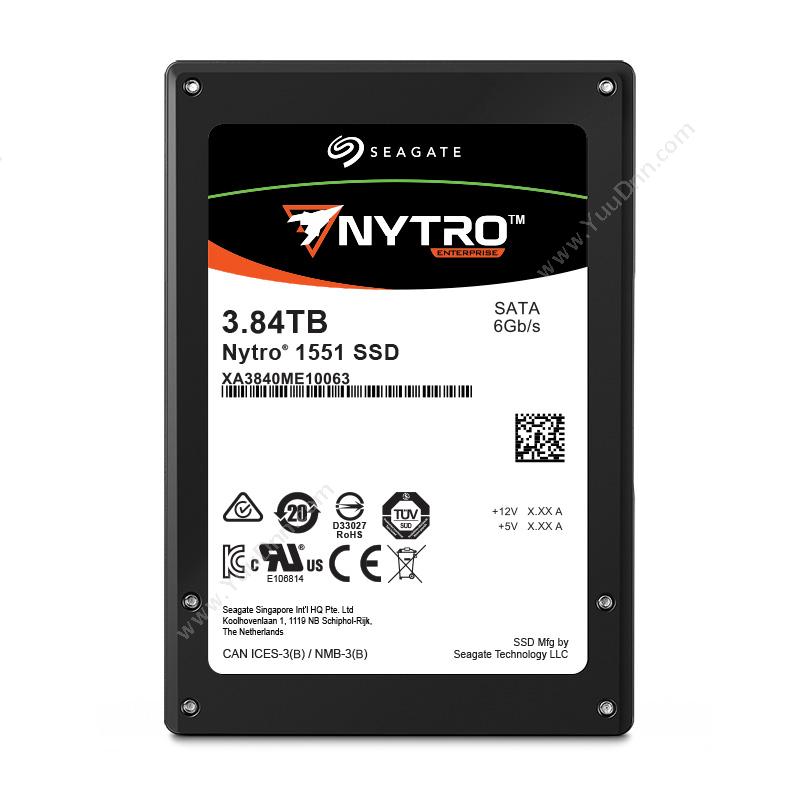 希捷 Seagate XA3840ME10063 3.84T 企业级雷霆1551系列 固态硬盘