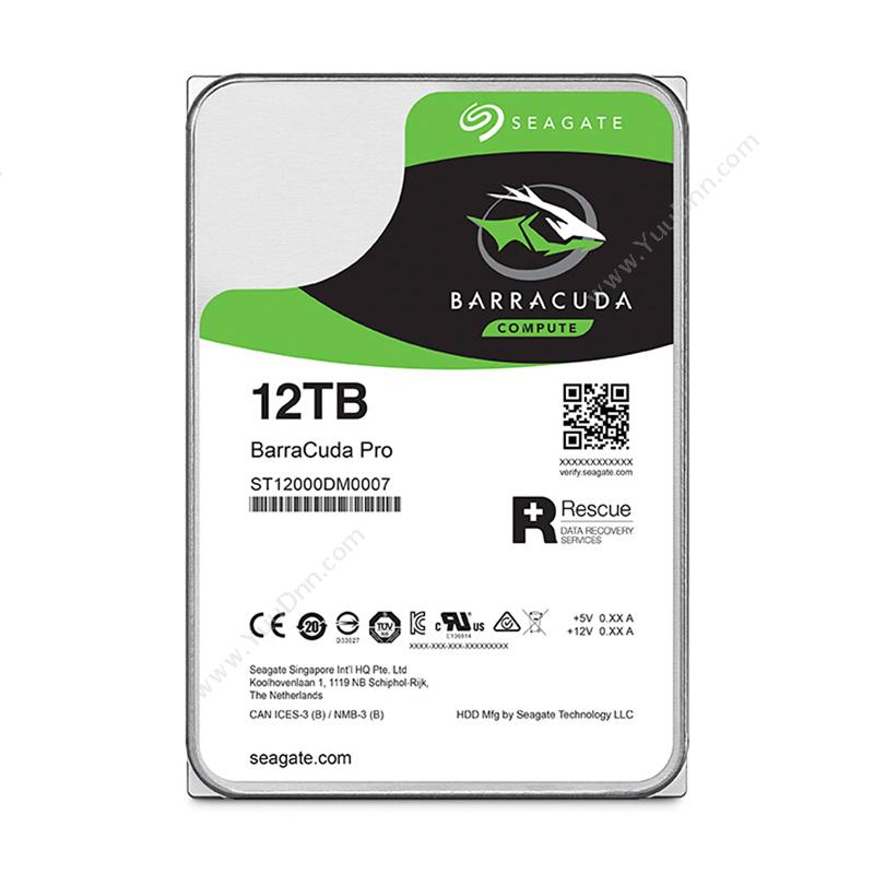 希捷 Seagate ST12000DM0007 酷鱼Pro系列 台式机硬盘 12TB 监控硬盘