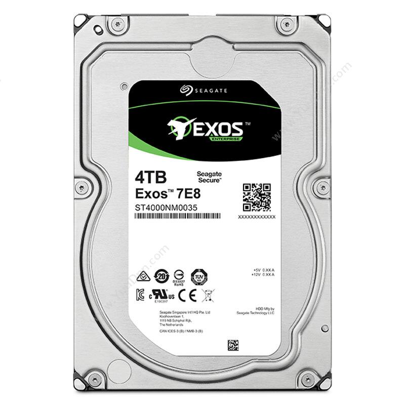 希捷 Seagate ST4000NM0035 4TB 512n SATA企业级硬盘 监控硬盘