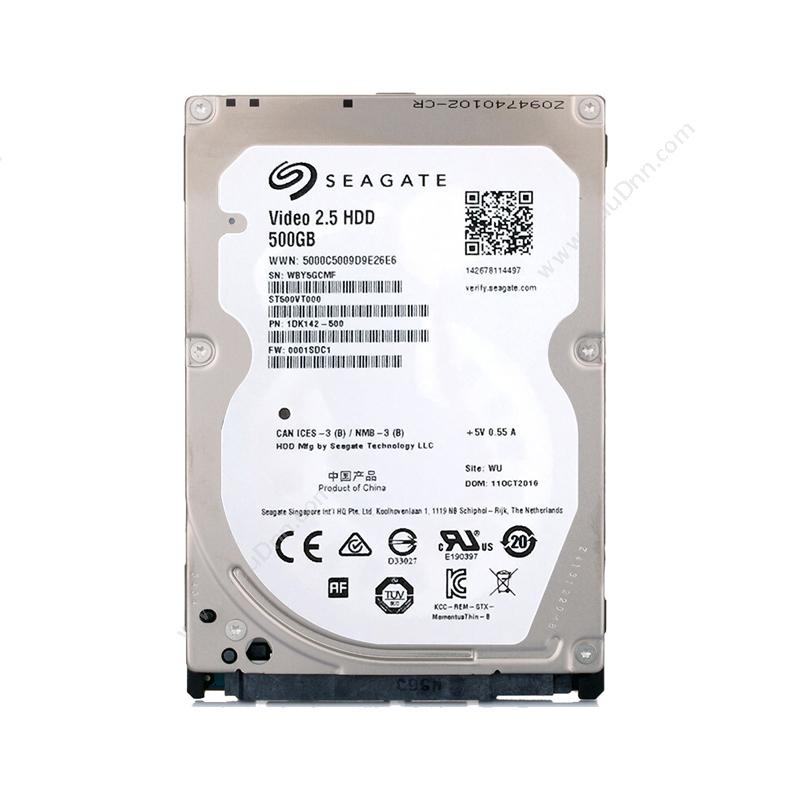 希捷 Seagate ST500VT000 2.5寸 500G SATA 监控硬盘