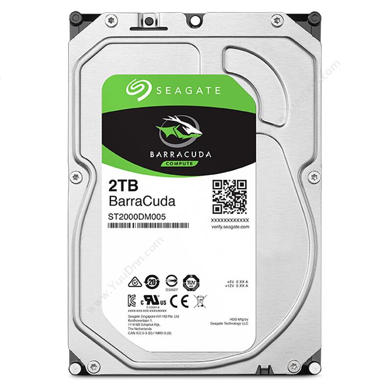 希捷 Seagate ST2000DM005 酷鱼系列 5400转 256M 台式机硬盘 2TB 监控硬盘