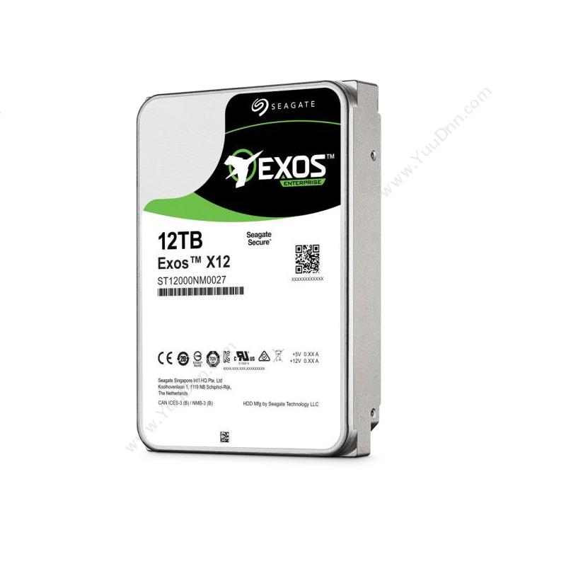 希捷 Seagate ST12000NM0027 12TB SAS企业级硬盘 监控硬盘