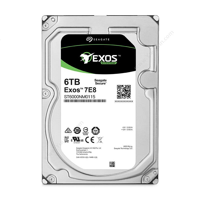 希捷 Seagate ST6000NM0115 6TB企业级512e SATA硬盘 监控硬盘