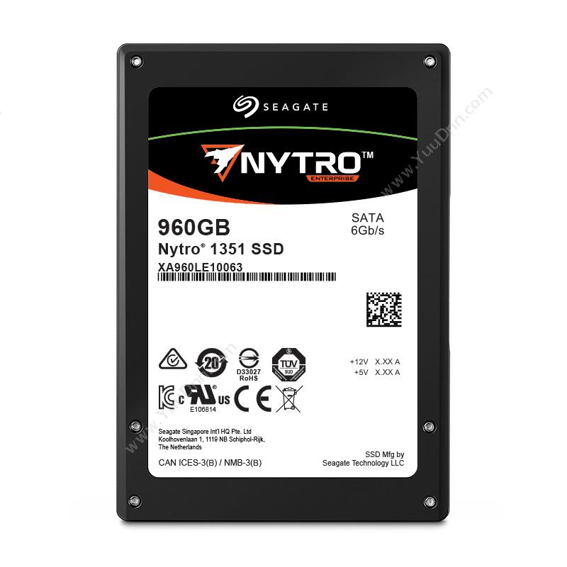 希捷 Seagate XA960LE10063 960G 企业级雷霆1351系列 监控硬盘