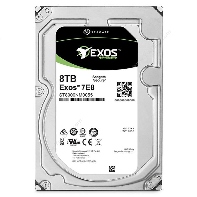 希捷 Seagate ST8000NM0055 8TB企业级SATA硬盘 监控硬盘