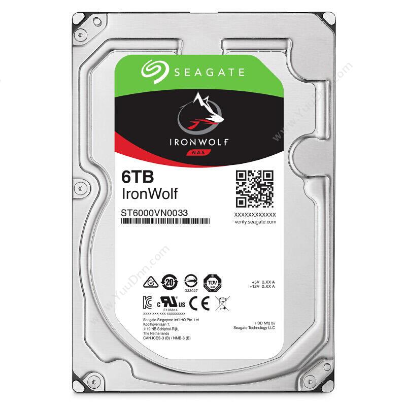 希捷 Seagate ST6000VN0033 酷狼 6TB 网络储存NAS硬盘 监控硬盘