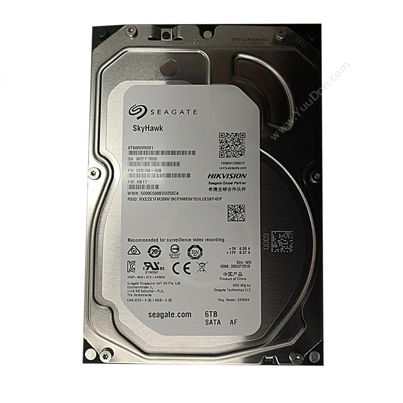 希捷 Seagate ST6000VX001 6T   海康监控 监控硬盘