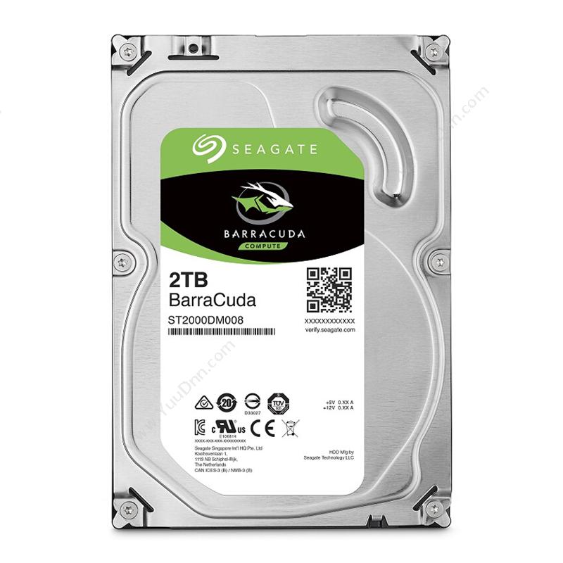 希捷 Seagate ST2000DM008 酷鱼系列 7200转 256M 台式机硬盘 2TB 监控硬盘