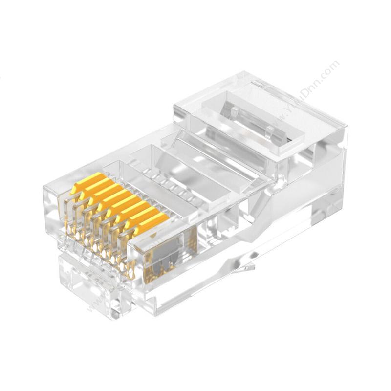 山泽 SamZhe 超五类非屏蔽RJ45水晶头8P8C SJ-C05 镀金30U 100个/盒 水晶头